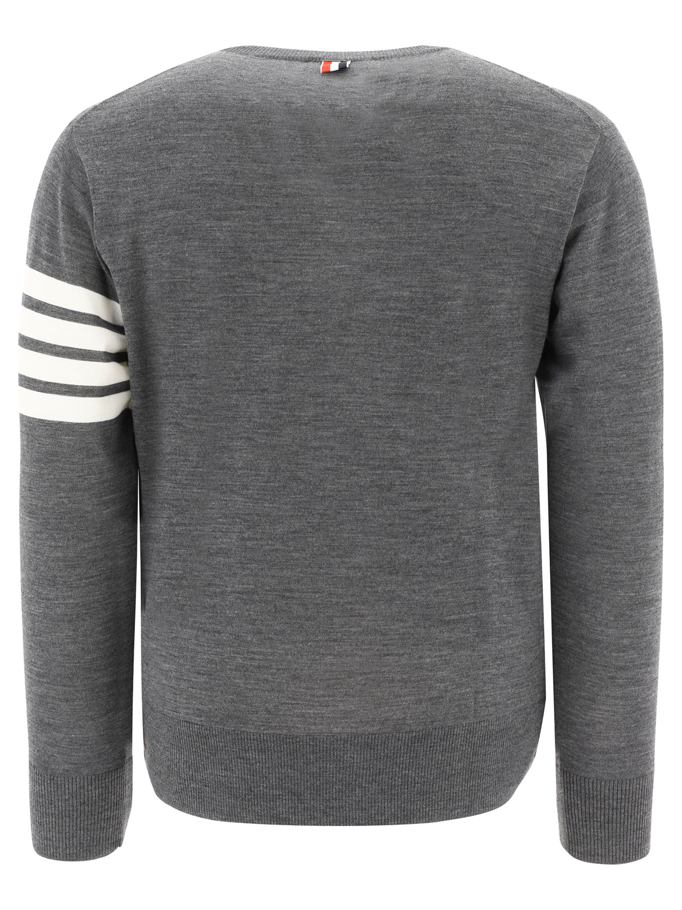 THOM BROWNE Grey 4 Bar sweater